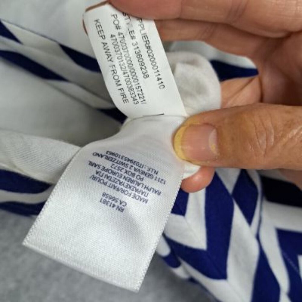 Polo by Ralph Lauren Blue and White Maxi Dress - Picture 6 of 8